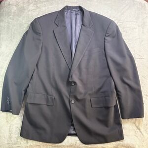 VTG Brooks Brothers Brooksease Mens Black 100% Wool 2-Button Blazer USA (read)